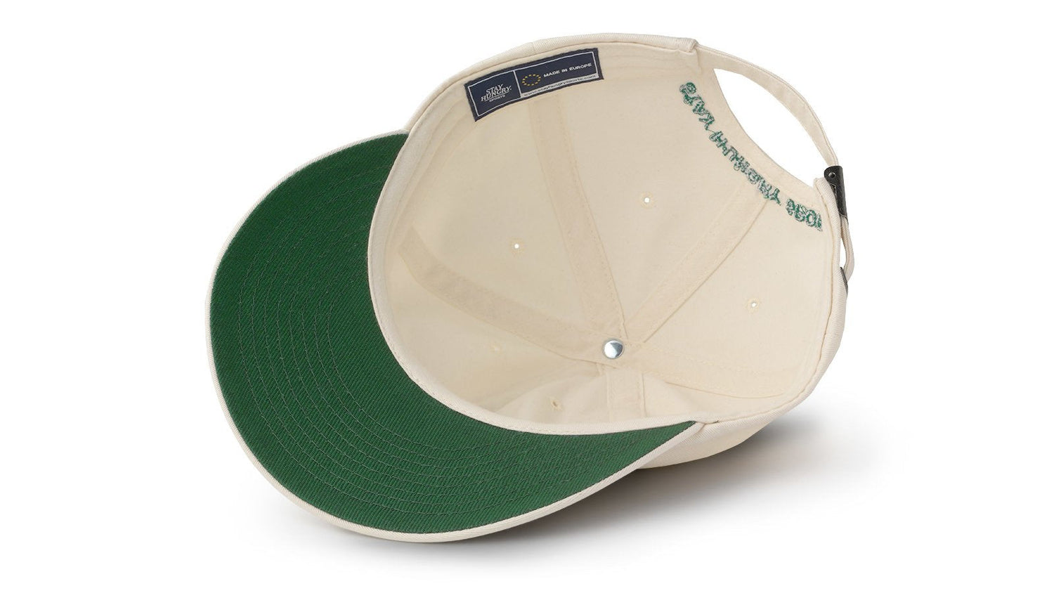 Karhu x Stay Hungry Cap Trees/Bear - Ecru Cotton Canvas | Lifestyle Cap