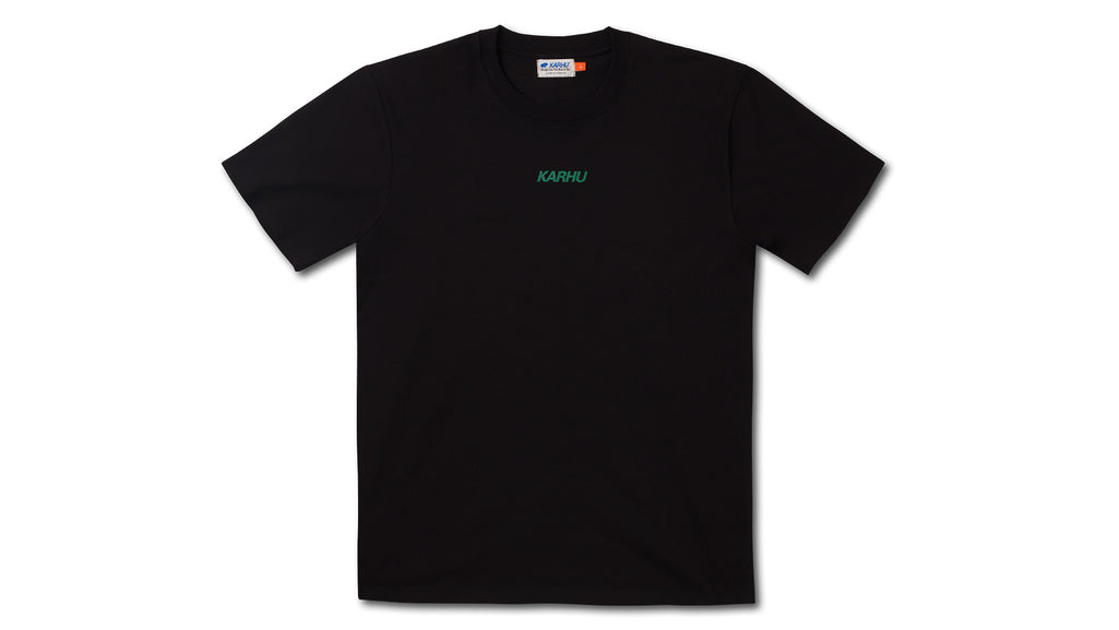 FUSION OG T–SHIRT - BLACK / ULTRAMARINE GREEN
