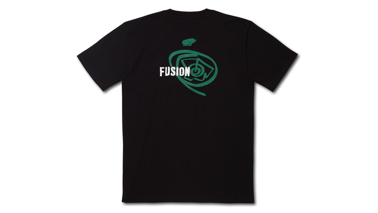FUSION OG T–SHIRT - BLACK / ULTRAMARINE GREEN