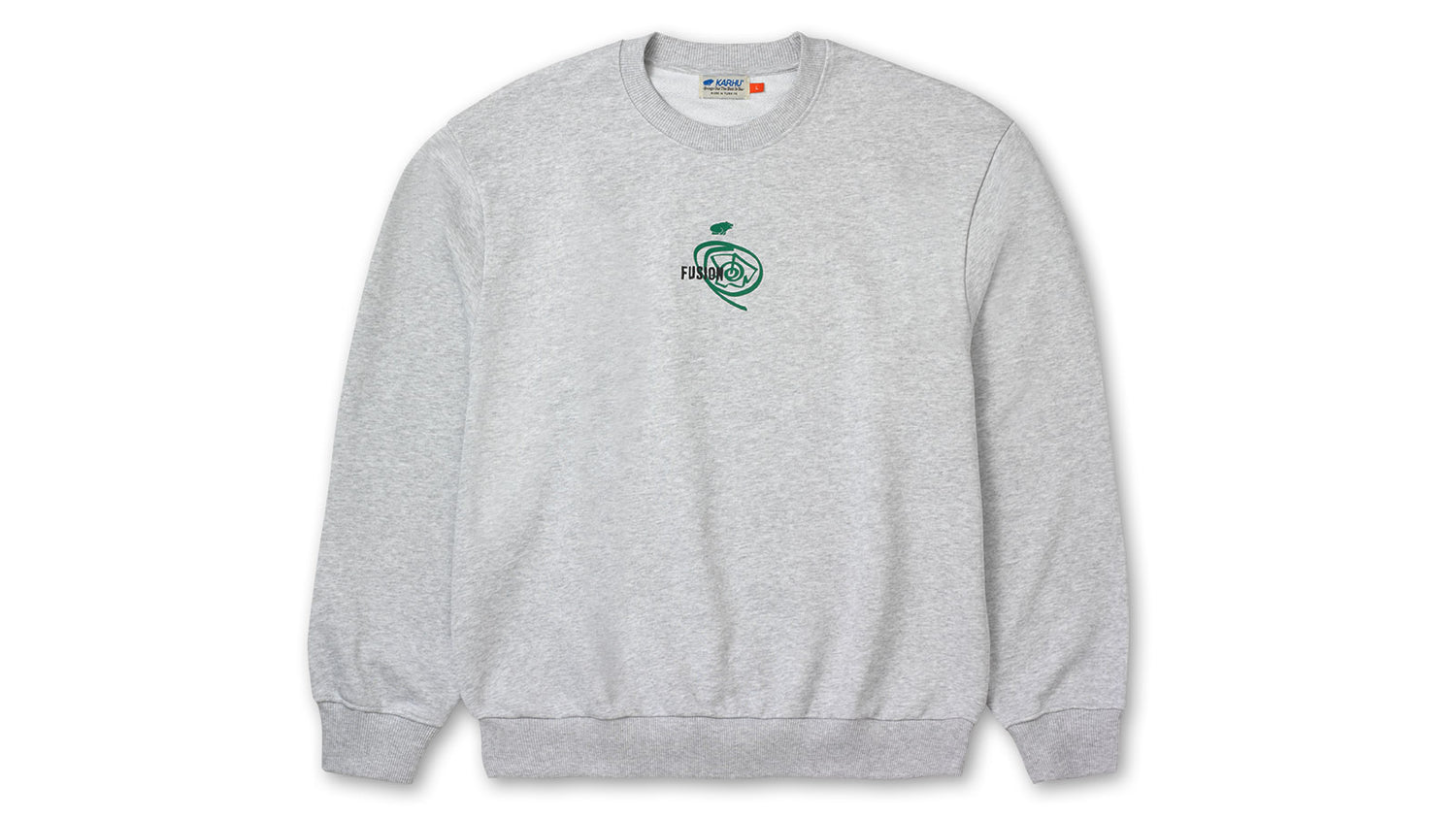 FUSION OG SWEATSHIRT - HEATHER GREY / ULTRAMARINE GREEN
