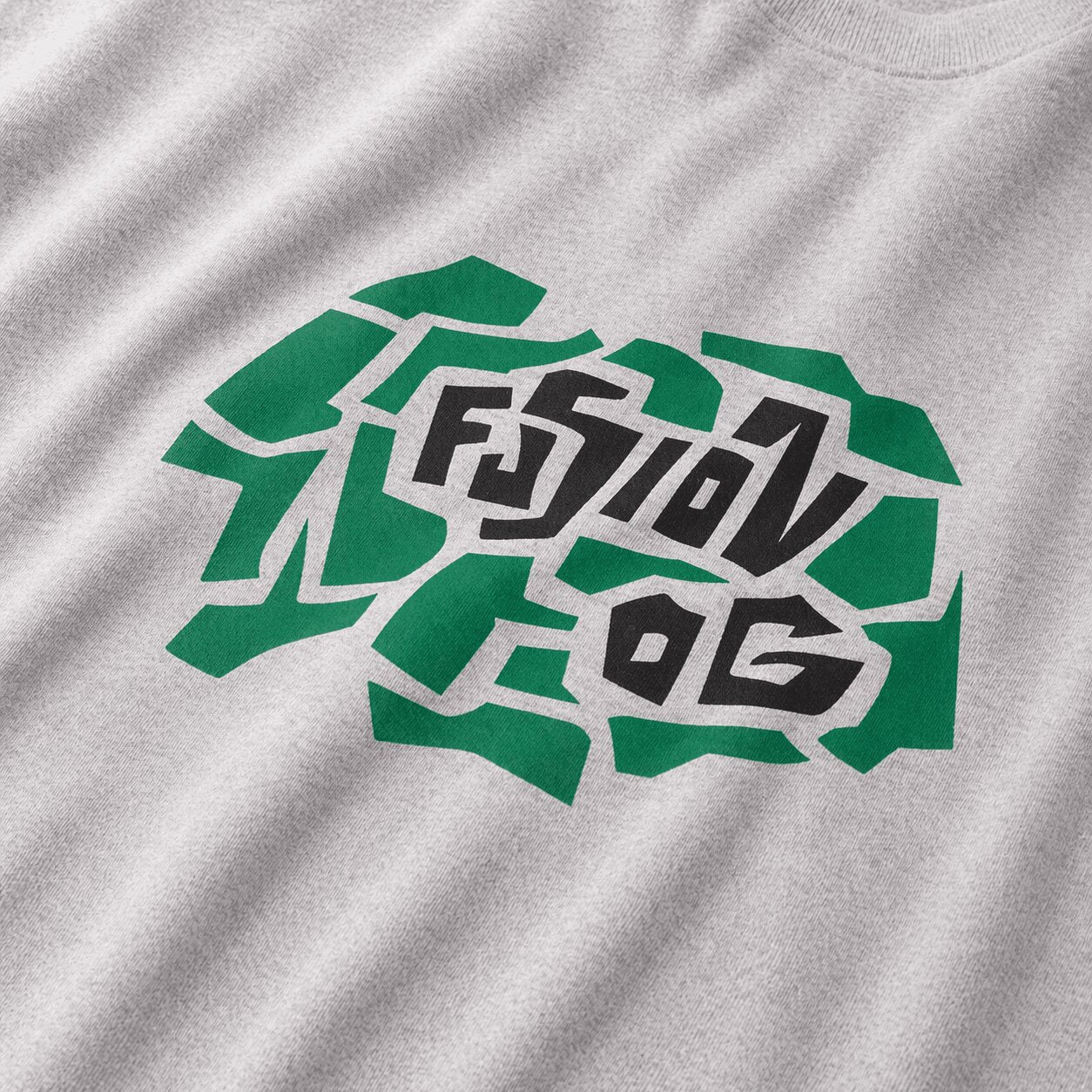 FUSION OG SWEATSHIRT - HEATHER GREY / ULTRAMARINE GREEN