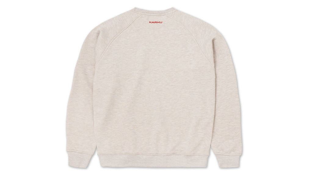 Karrhu Classic Chest Logo Sweatshirt - Oatmeal Melange / Granata KA00161-OM32