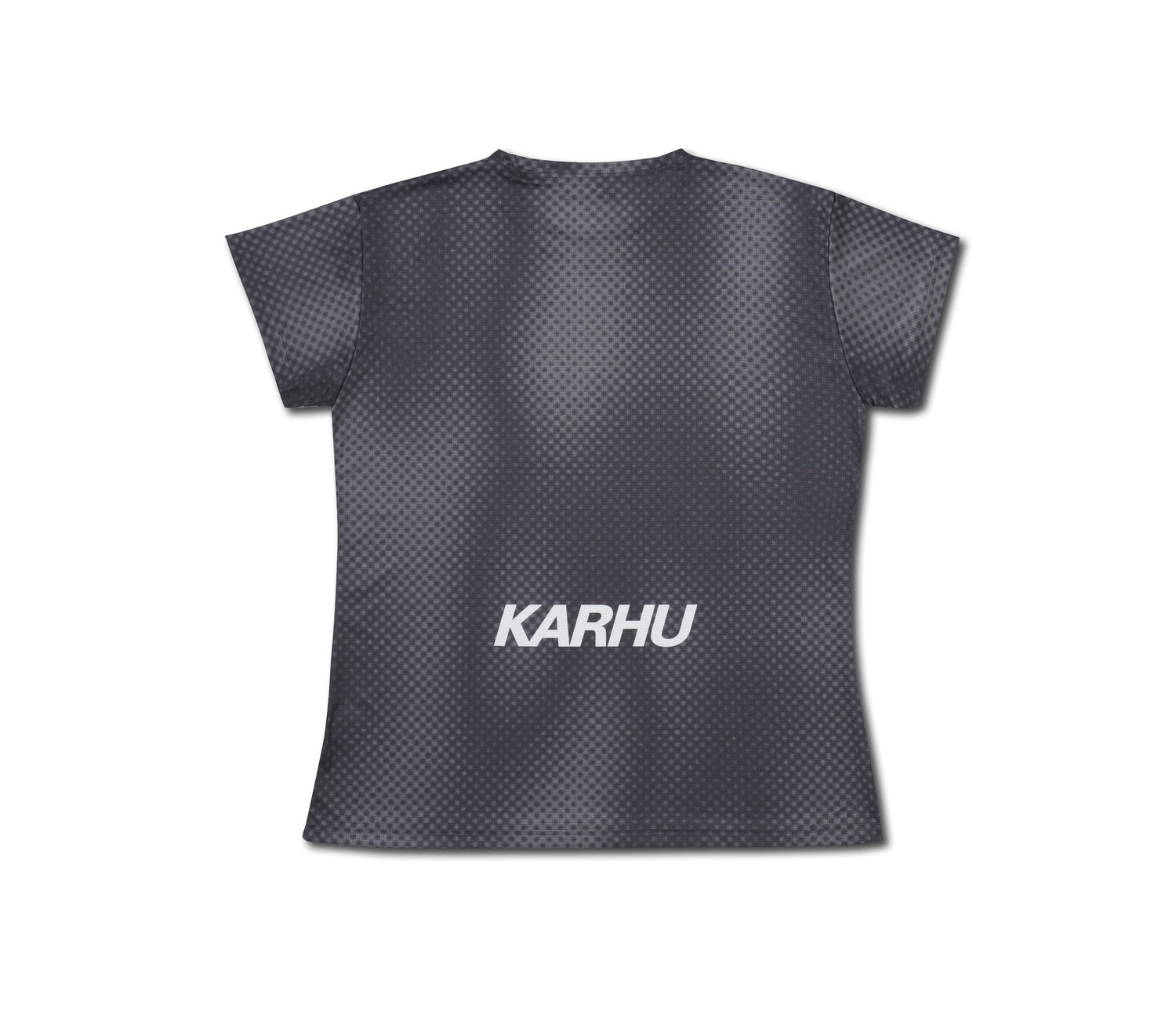 WOMEN'S RUNNING T-SHIRT - GREY GRADIENT / WHITE