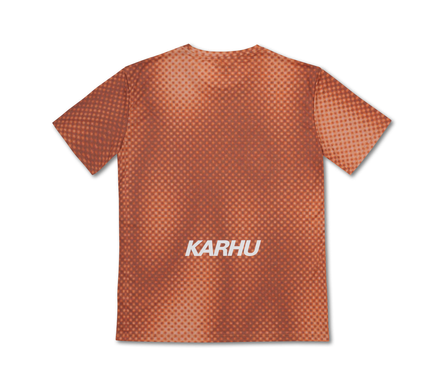 MEN'S RUNNING T-SHIRT - ORANGE GRADIENT / WHITE