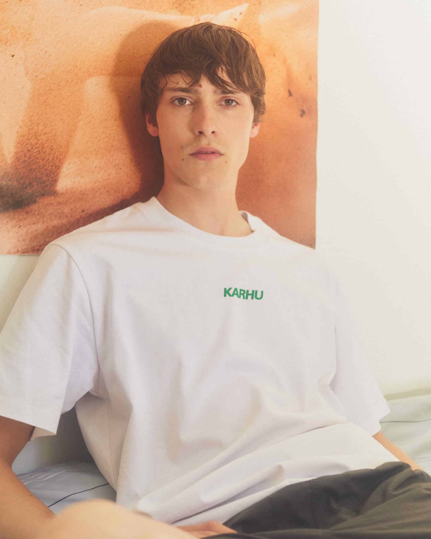FUSION OG T–SHIRT - WHITE / ULTRAMARINE GREEN