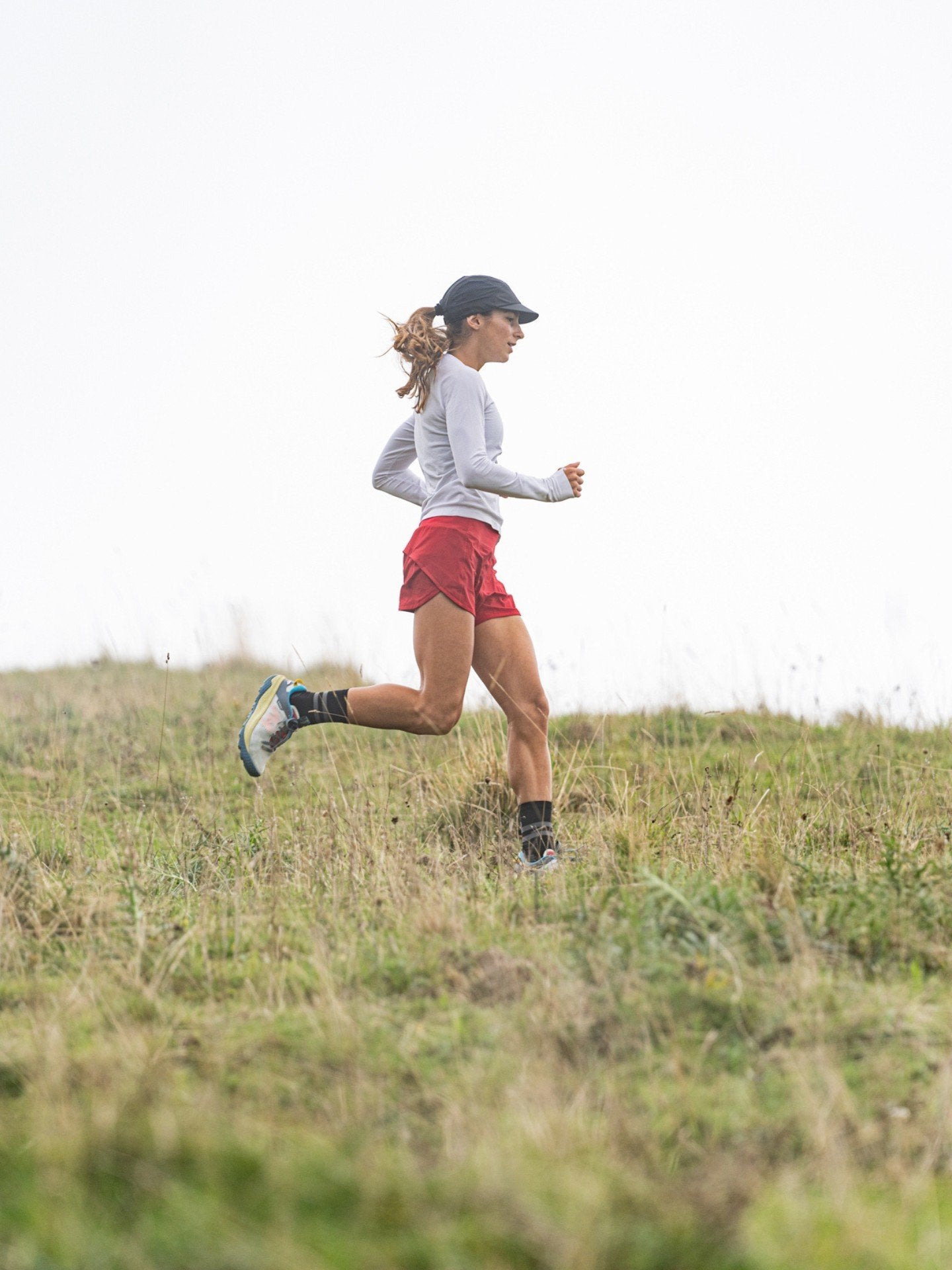 mountain running female runner