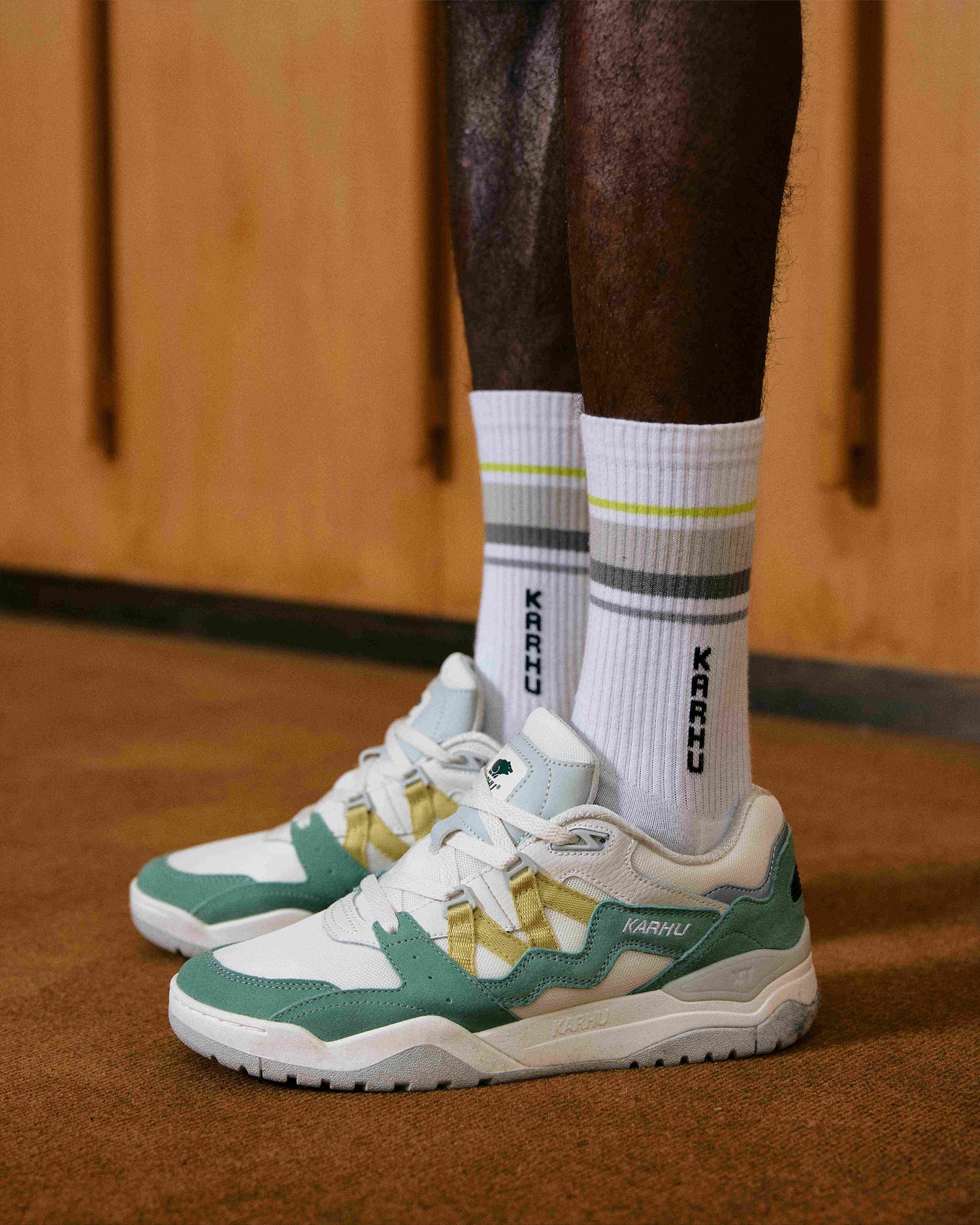 Karhu Fusion XT Iceberg Green / Dusty Yellow F850007 | Lifestyle sneaker