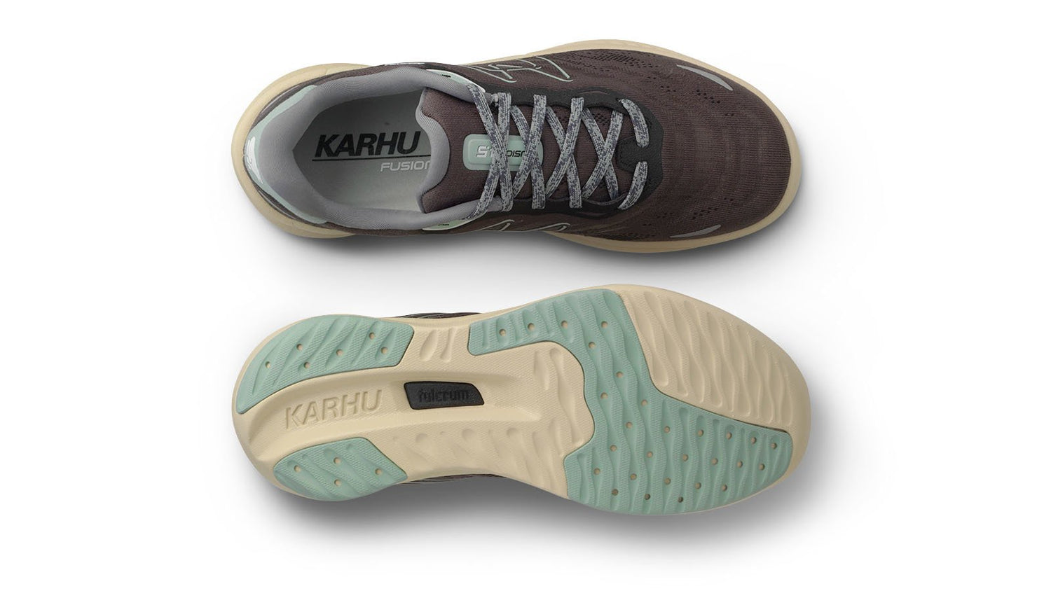 KARHU women's hivo fusion 4.5 - plum kitten / frosty green | propulsive running shoe