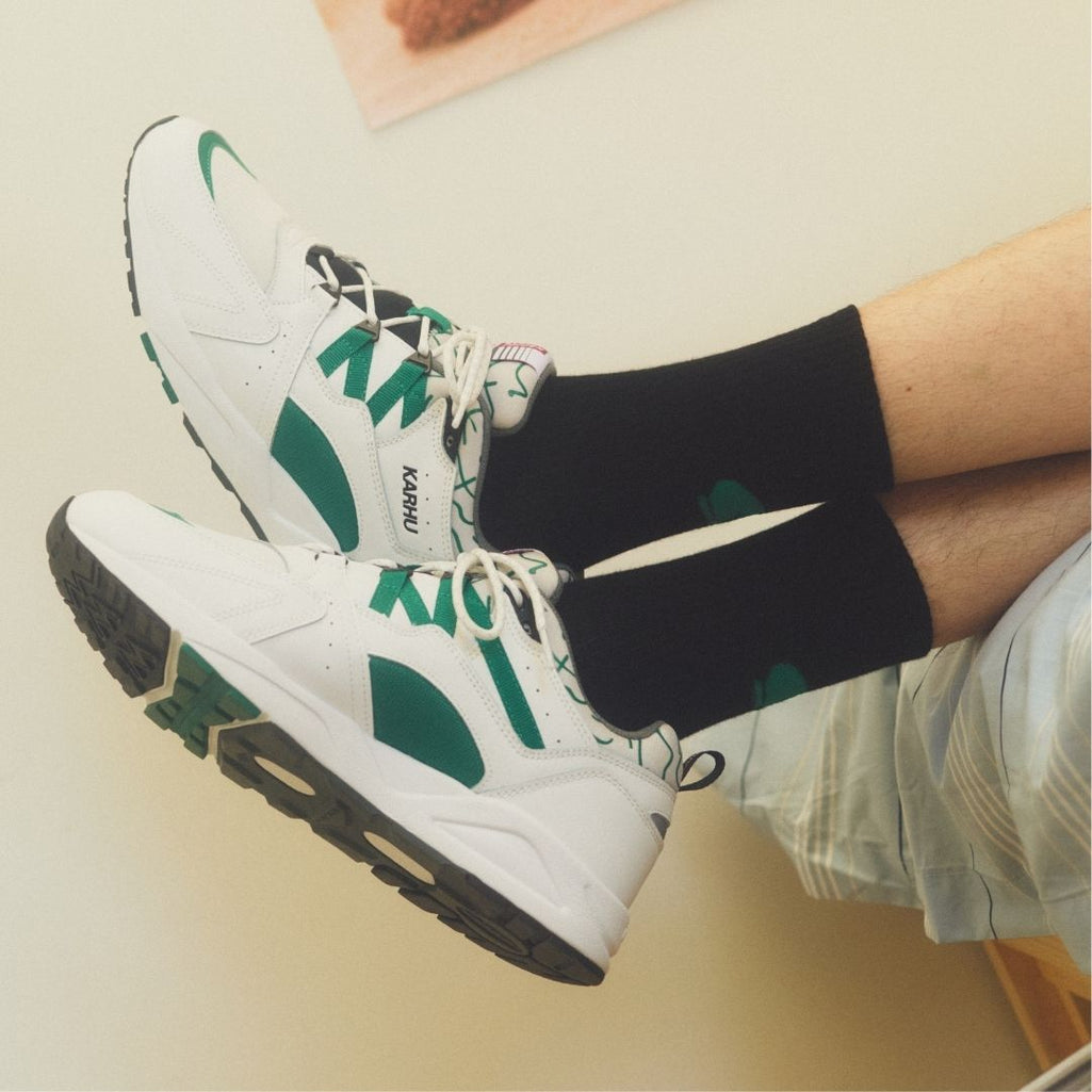 FUSION OG SOCKS - BLACK / ULTRAMARINE GREEN