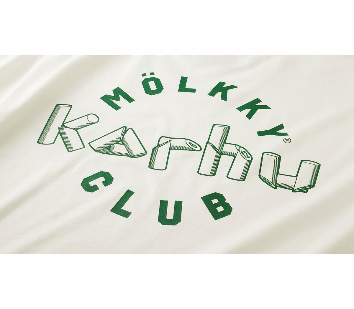 Karhu Mölkky club t-shirt - sugar swizzle / verdant green