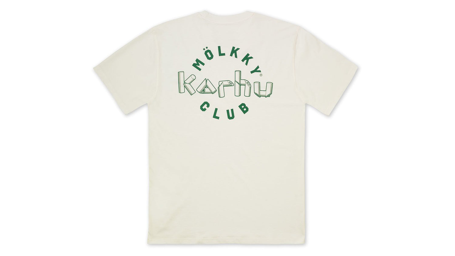 Karhu Mölkky club t-shirt - sugar swizzle / verdant green