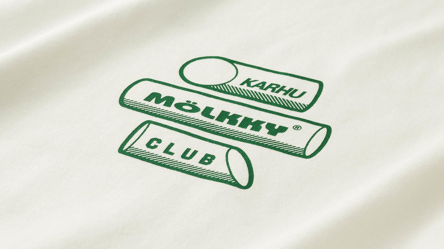Karhu Mölkky club t-shirt - sugar swizzle / verdant green