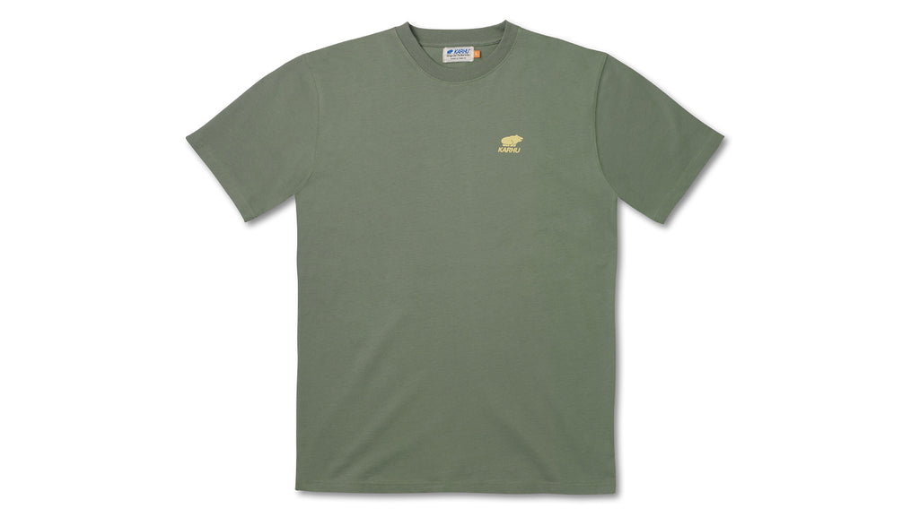 WORLDWIDE T–SHIRT - LAUREL OAK / SUNSHINE