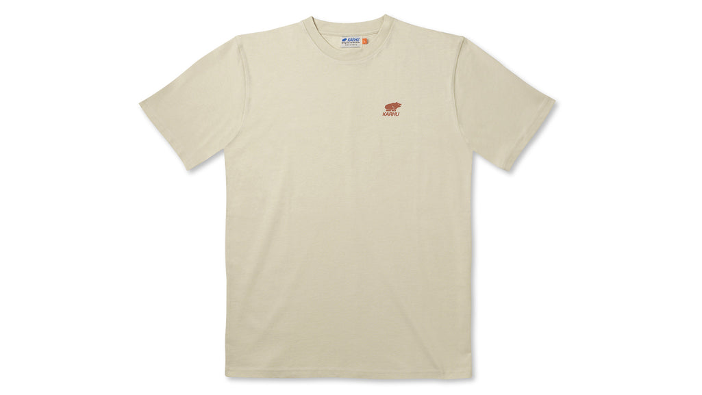 WORLDWIDE T–SHIRT - TURTLEDOVE / BURNT BRICK