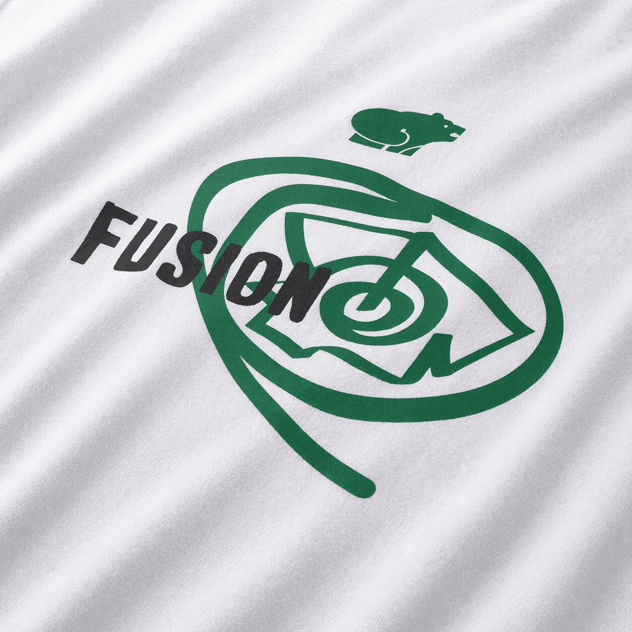 FUSION OG T–SHIRT - WHITE / ULTRAMARINE GREEN