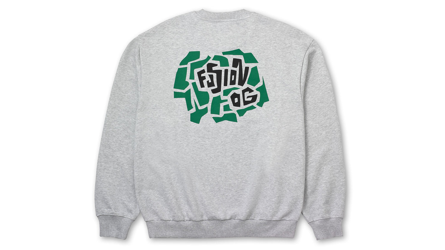 FUSION OG SWEATSHIRT - HEATHER GREY / ULTRAMARINE GREEN
