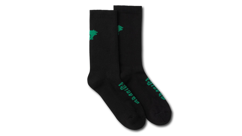 FUSION OG SOCKS - BLACK / ULTRAMARINE GREEN