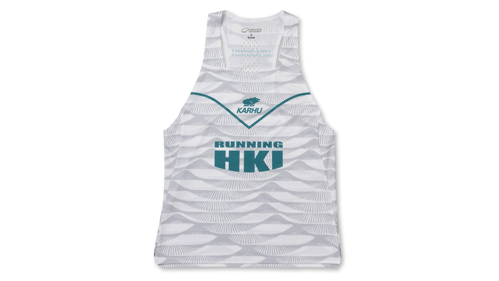 WOMEN'S RUNNING SINGLET - LUNAR ROCK / BISCAY BAY