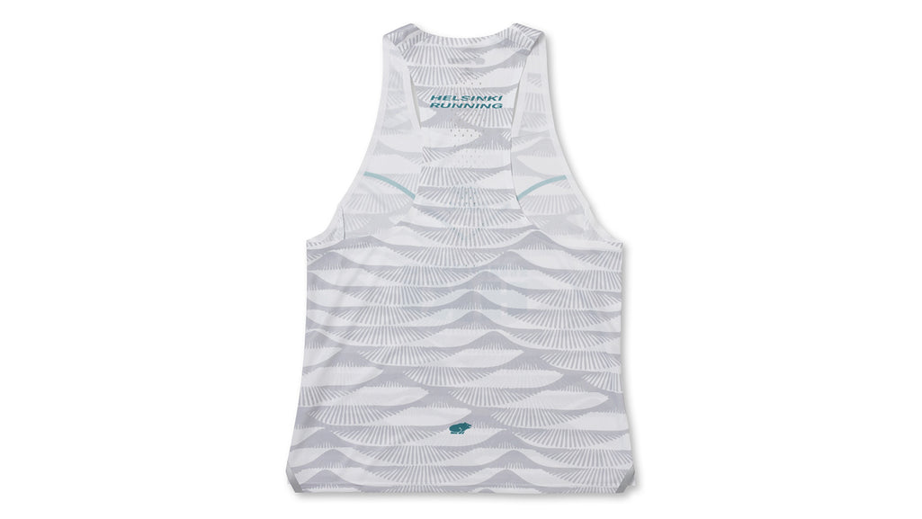 WOMEN'S RUNNING SINGLET - LUNAR ROCK / BISCAY BAY