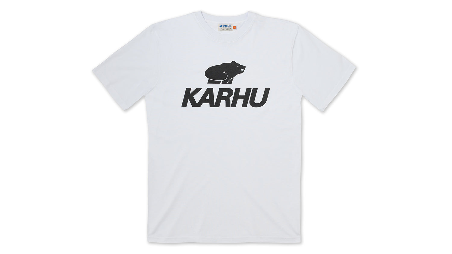 Karhu Classic Logo T Shirt Optical White Black Unisex Tee Karhu EU Karhu Classic Logo T Shirt Optical White Black Unisex Tee Karhu EU