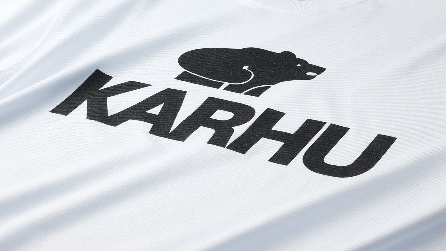 Karhu Classic Logo T Shirt Optical White Black Unisex Tee Karhu EU Karhu Classic Logo T Shirt Optical White Black Unisex Tee Karhu EU
