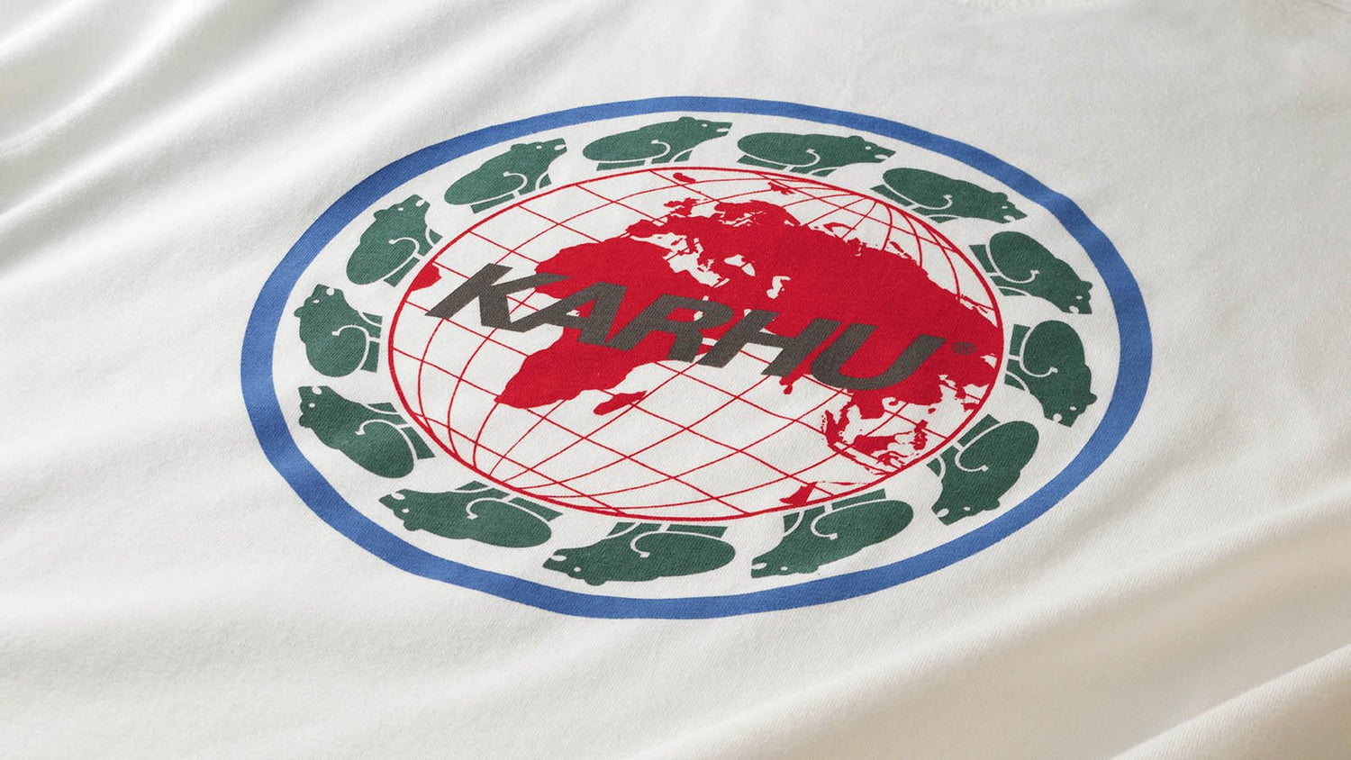 Karhu Karhu worldwide t-shirt - Sugar swizzle / Gull  KA00131-SUGU