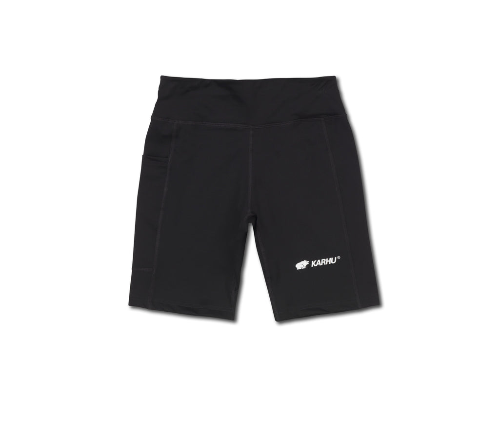 WOMEN'S RUNNING HALF-TIGHT - BLACK / WHITE