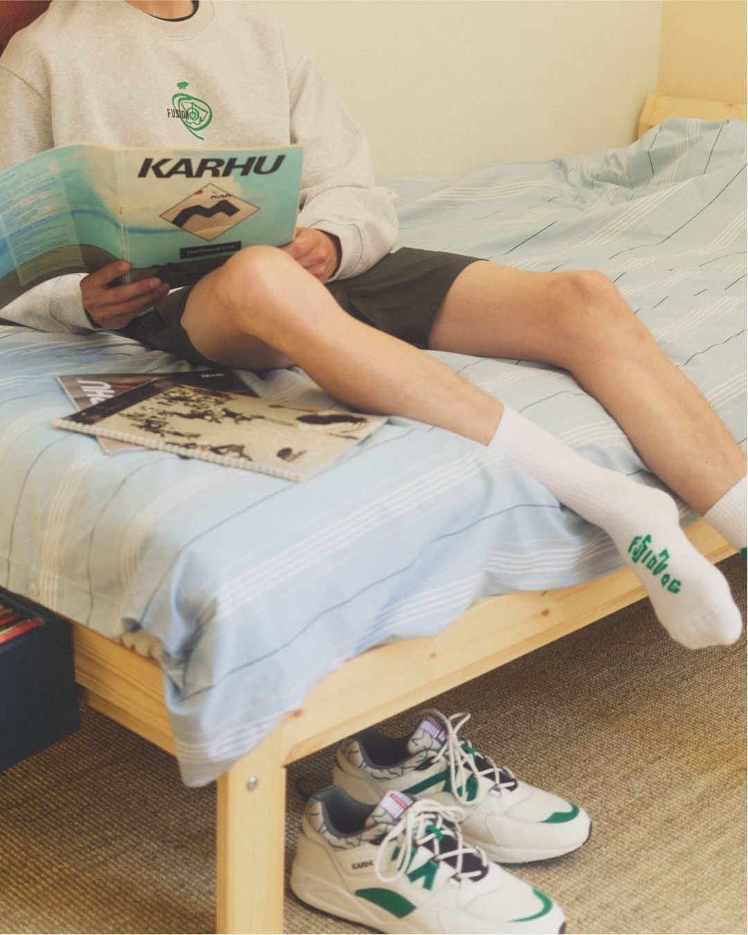 FUSION OG SOCKS - WHITE / ULTRAMARINE GREEN