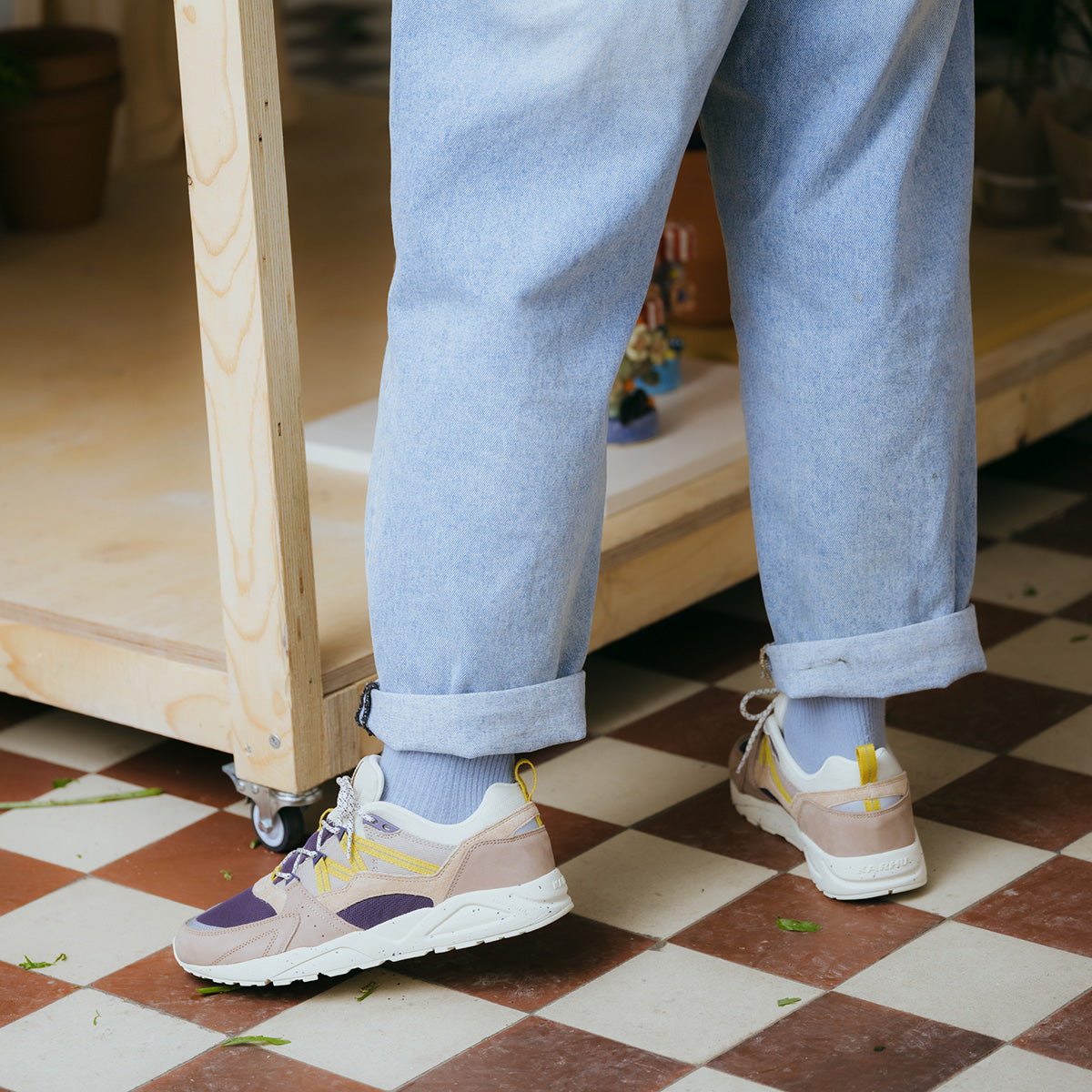 Karhu Fusion 2.0 – Warm Taupe / Mango Mint | Retro sneakers – Karhu EU