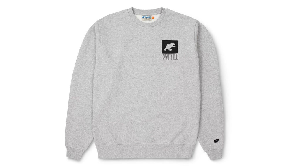 Sport bear logo sweatshirt heather grey jet black