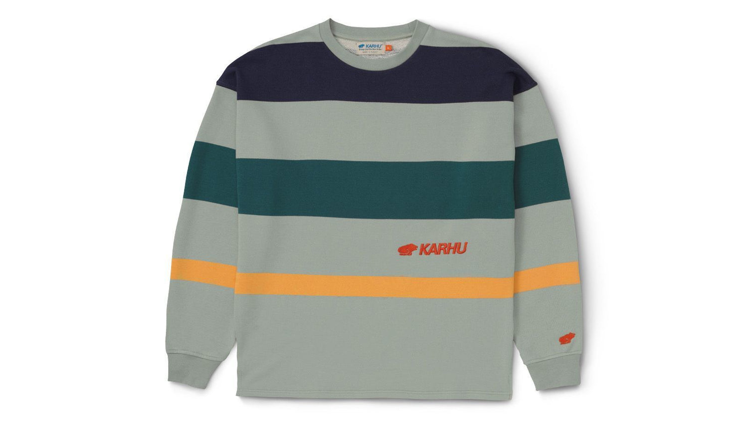 Uni striped sweatshirt - abbey stone / india ink – Karhu EU