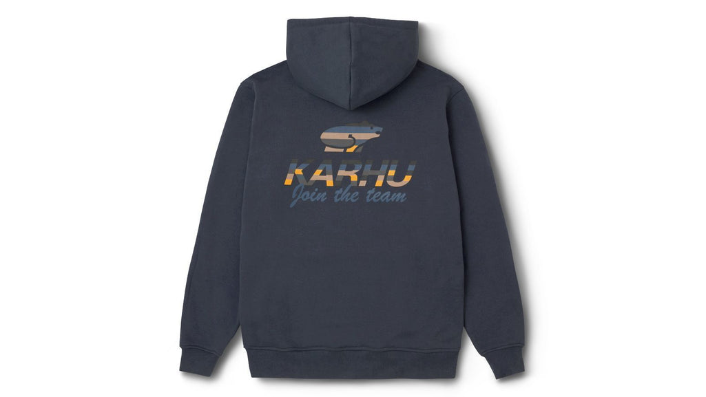 Team College Hoodie India Ink/Jet Black back