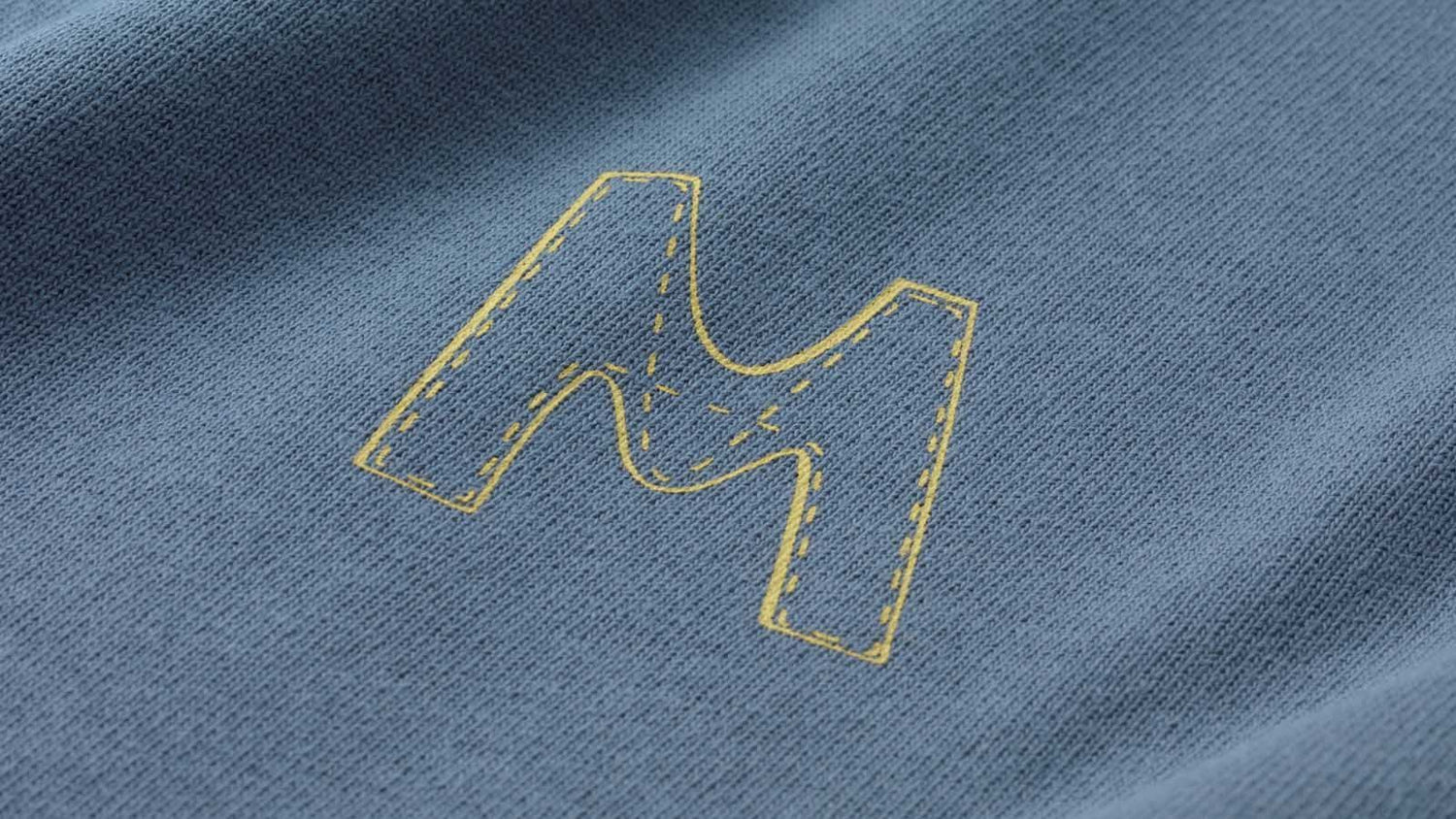 M - Symbol T-shirt Flint Stone/Basil details