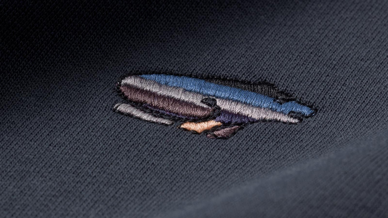Team College Hoodie India Ink/Jet Black detail
